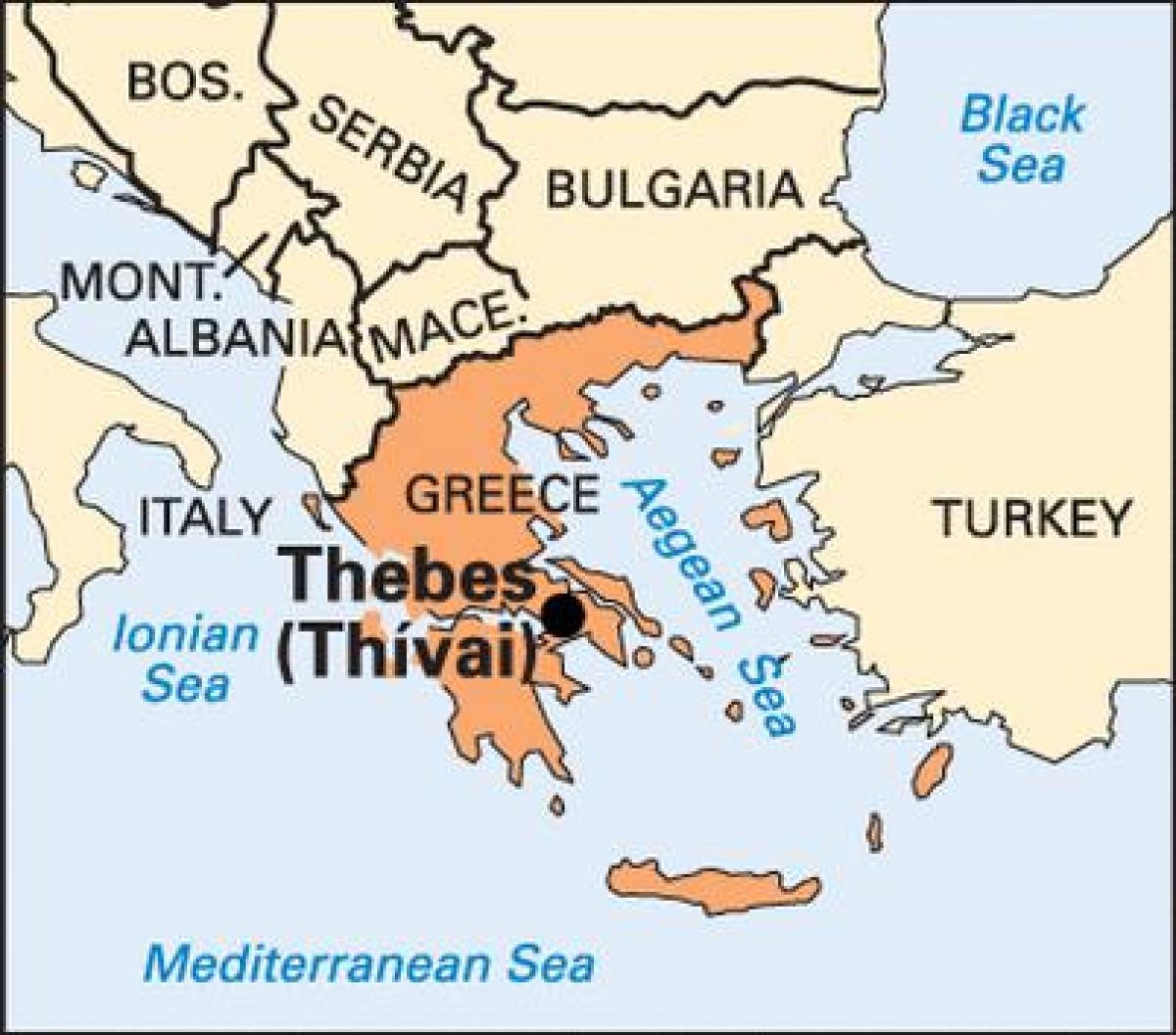 Where Is Thebes On A Map Of Ancient Greece