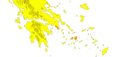 Carte climatique de la Grèce