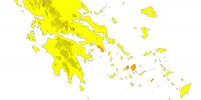 Carte climatique de la Grèce