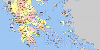 Carte de la Grèce, les régions