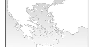 La Grèce antique carte vierge