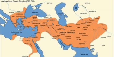 Carte de l'empire grec