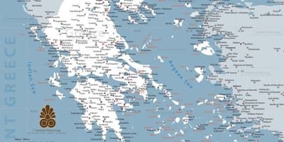Une carte de la Grèce antique