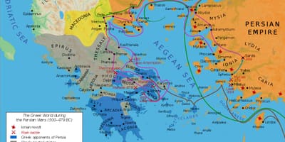 Carte de la Grèce antique et de la Perse