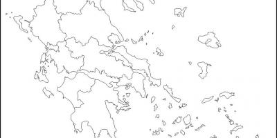 Carte de la Grèce contour