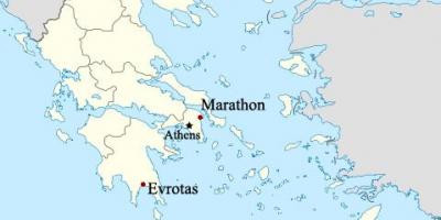 Carte de Marathon en Grèce