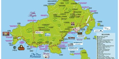 Skiathos carte de la Grèce